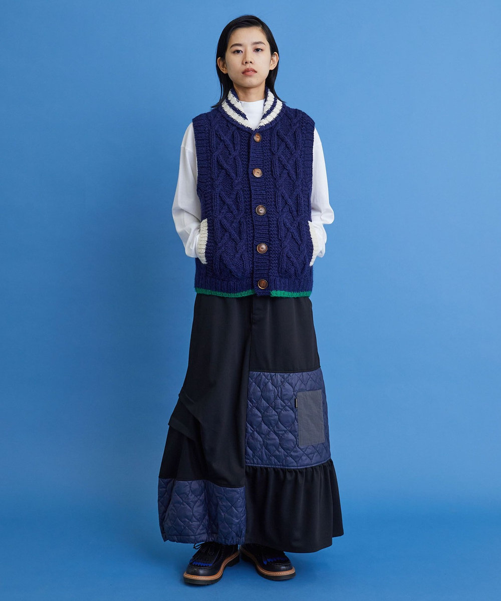 FRAPBOIS HCK×FRAPBOIS カーディガン ネイビー