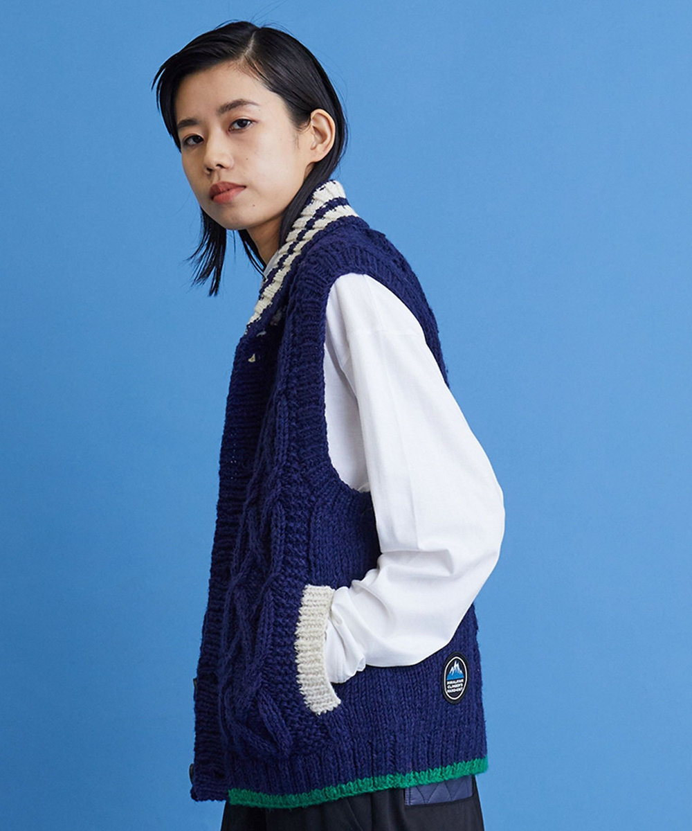 FRAPBOIS HCK×FRAPBOIS カーディガン ネイビー