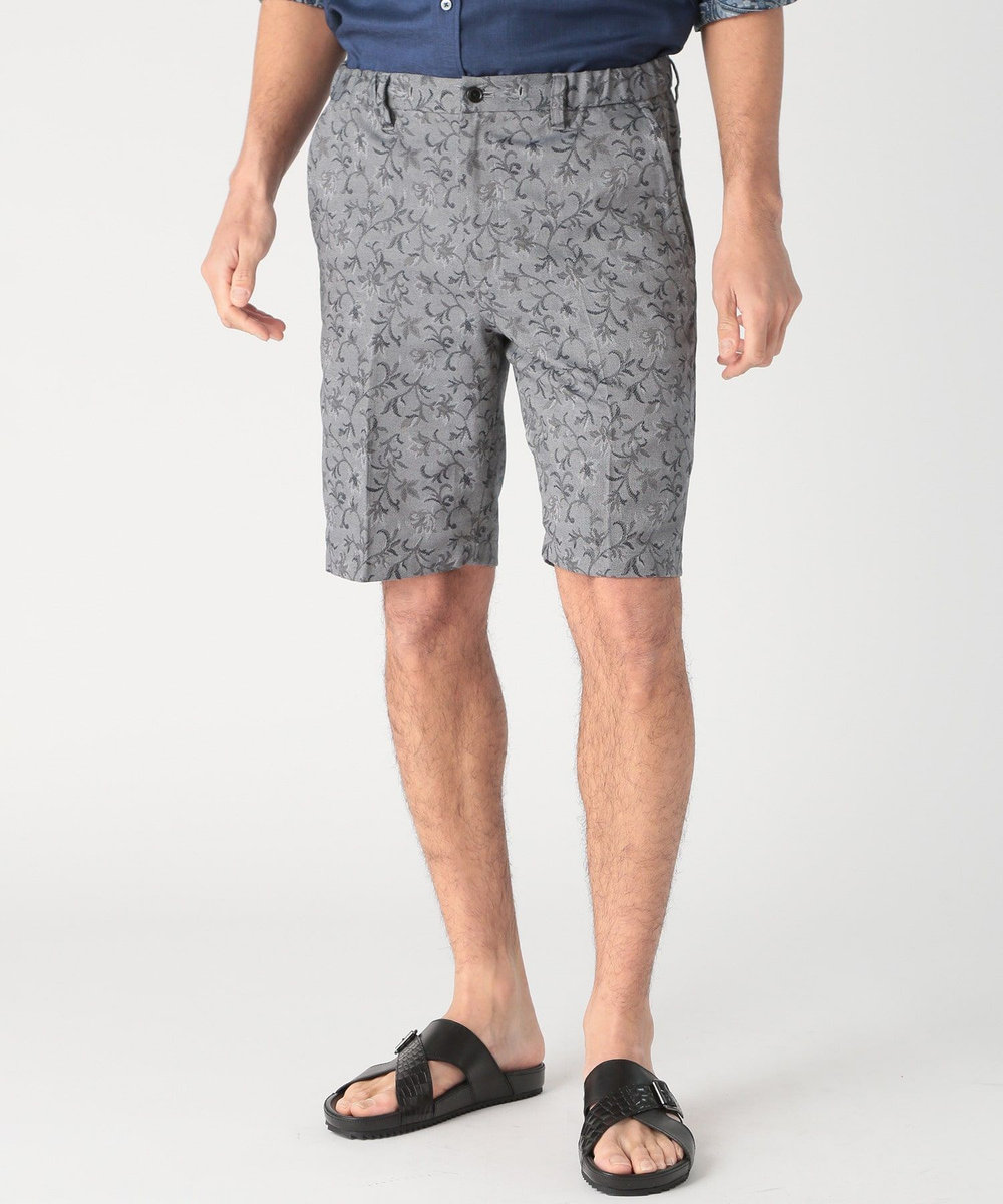 MEN'S BIGI ジャガードハーフパンツ ライトグレー