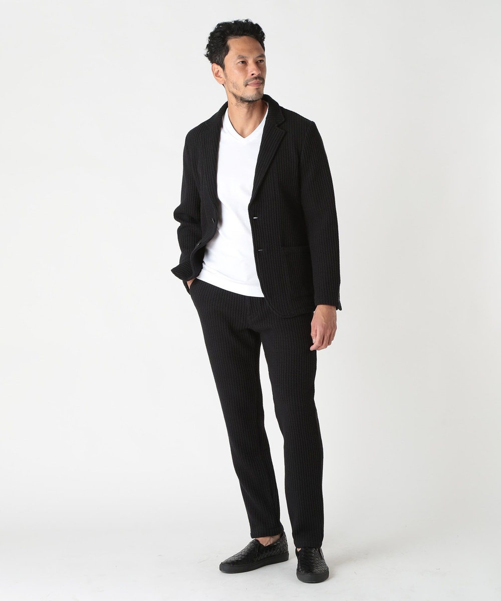 MEN'S BIGI オニワッフルジャケット ブラック