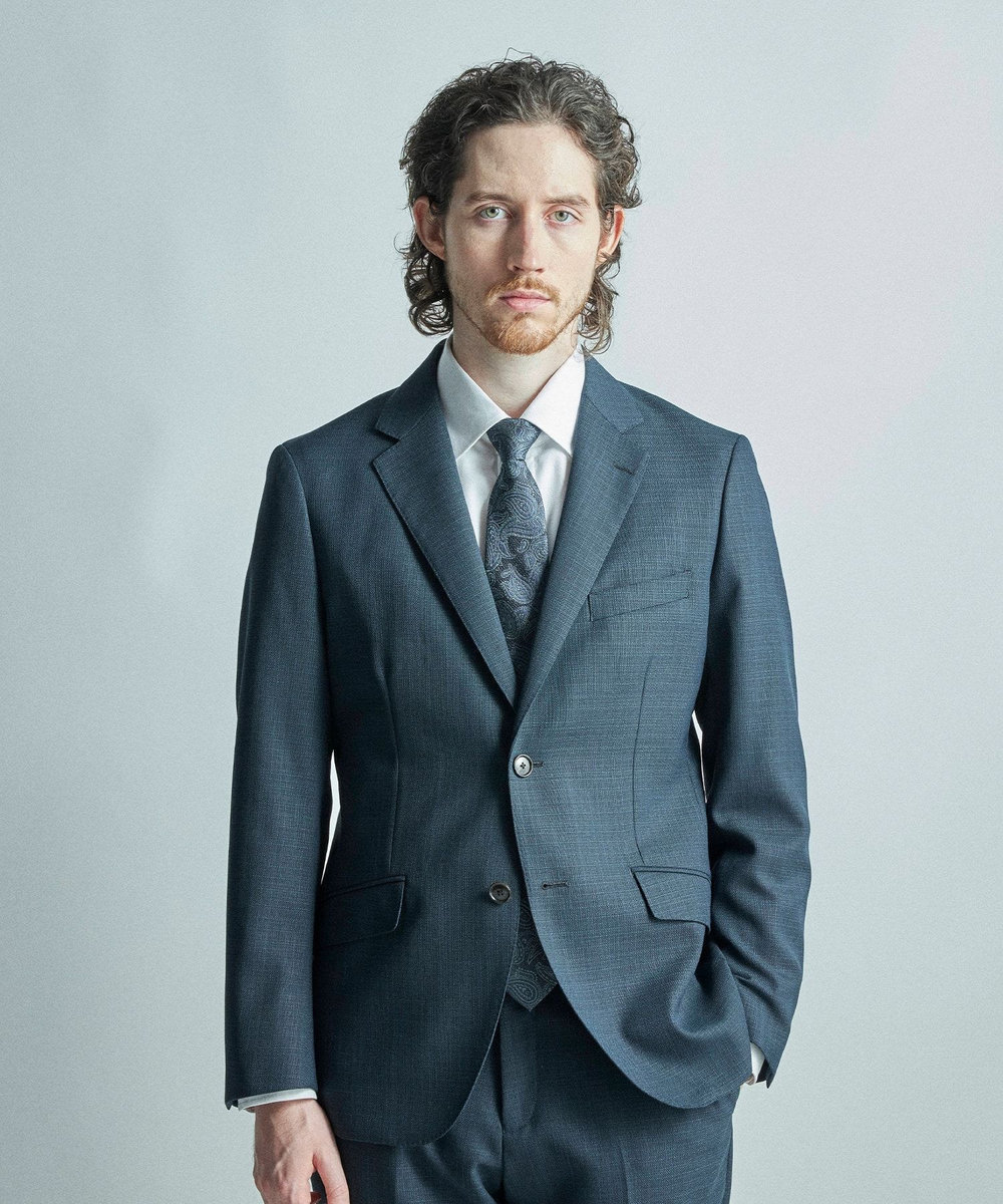 MEN'S BIGI 【TIE YOUR TIE/タイユアタイ】ヴィンテージペイズリー柄ネクタイ ターコイズブルー