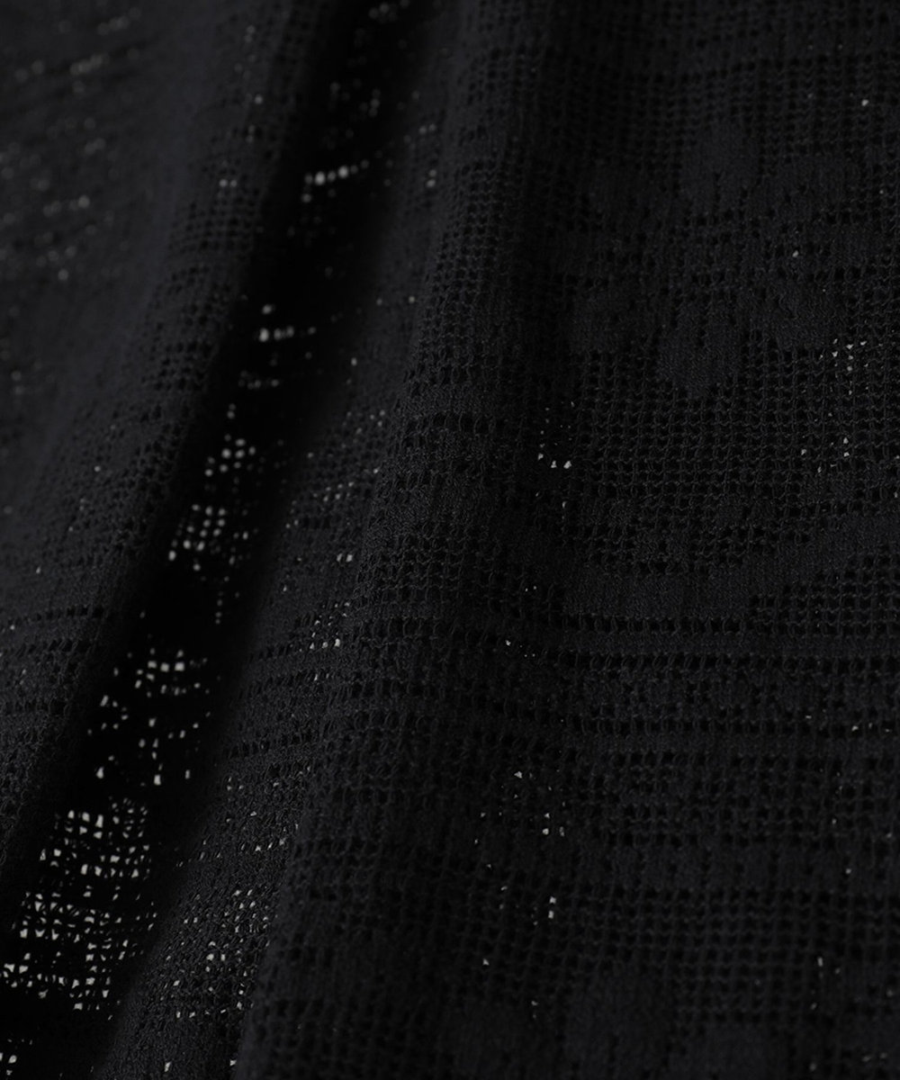 1er Arrondissement 【WEB限定】＜normment（ノーメント）＞コットンレースボタンシャツ ブラック