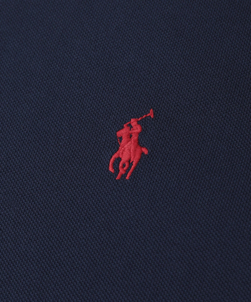 1er Arrondissement ＜POLO RALPH LAUREN（ポロ ラルフ ローレン）＞カスタムスリムフィットポロシャツ ネイビー