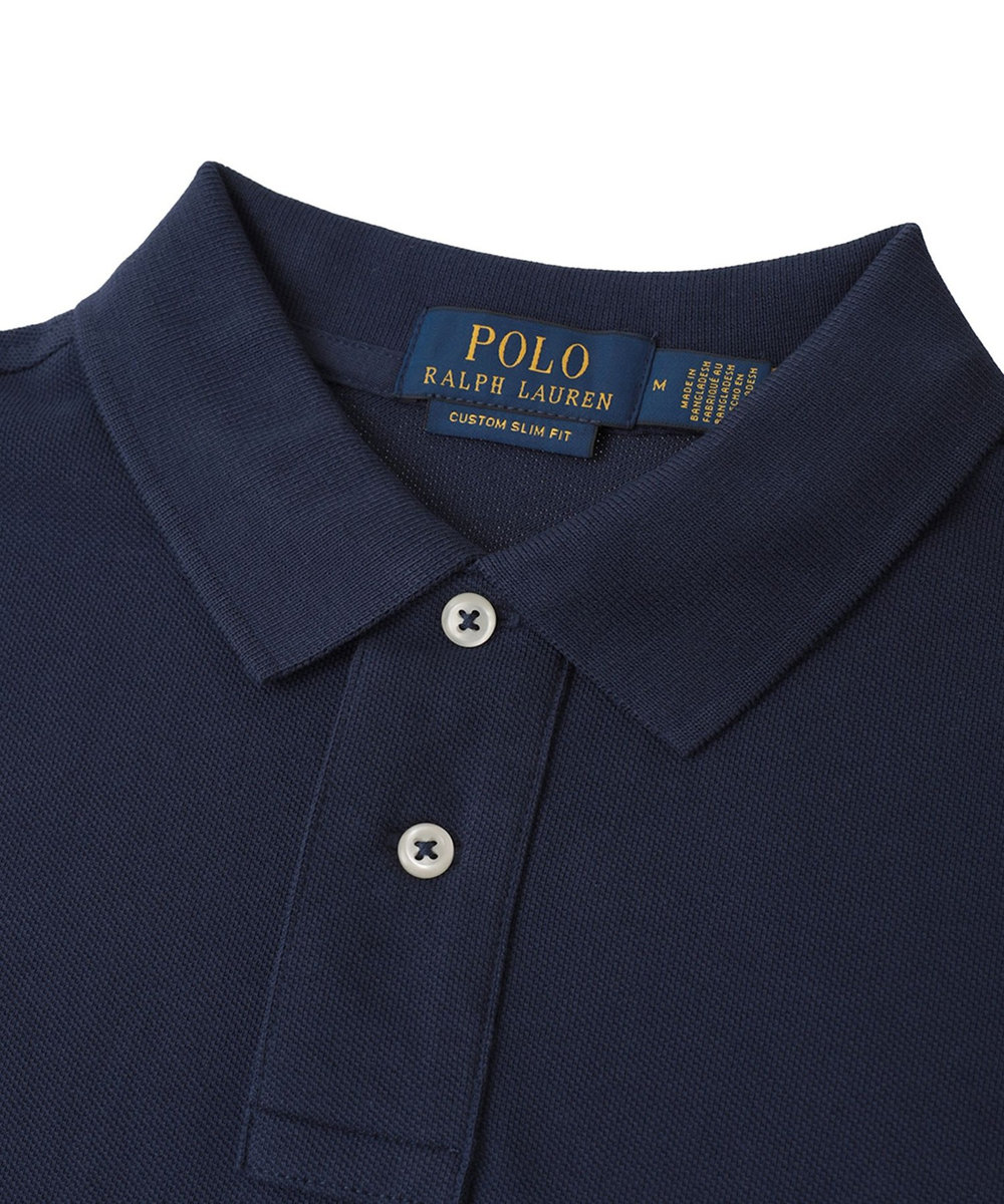 1er Arrondissement ＜POLO RALPH LAUREN（ポロ ラルフ ローレン）＞カスタムスリムフィットポロシャツ ネイビー