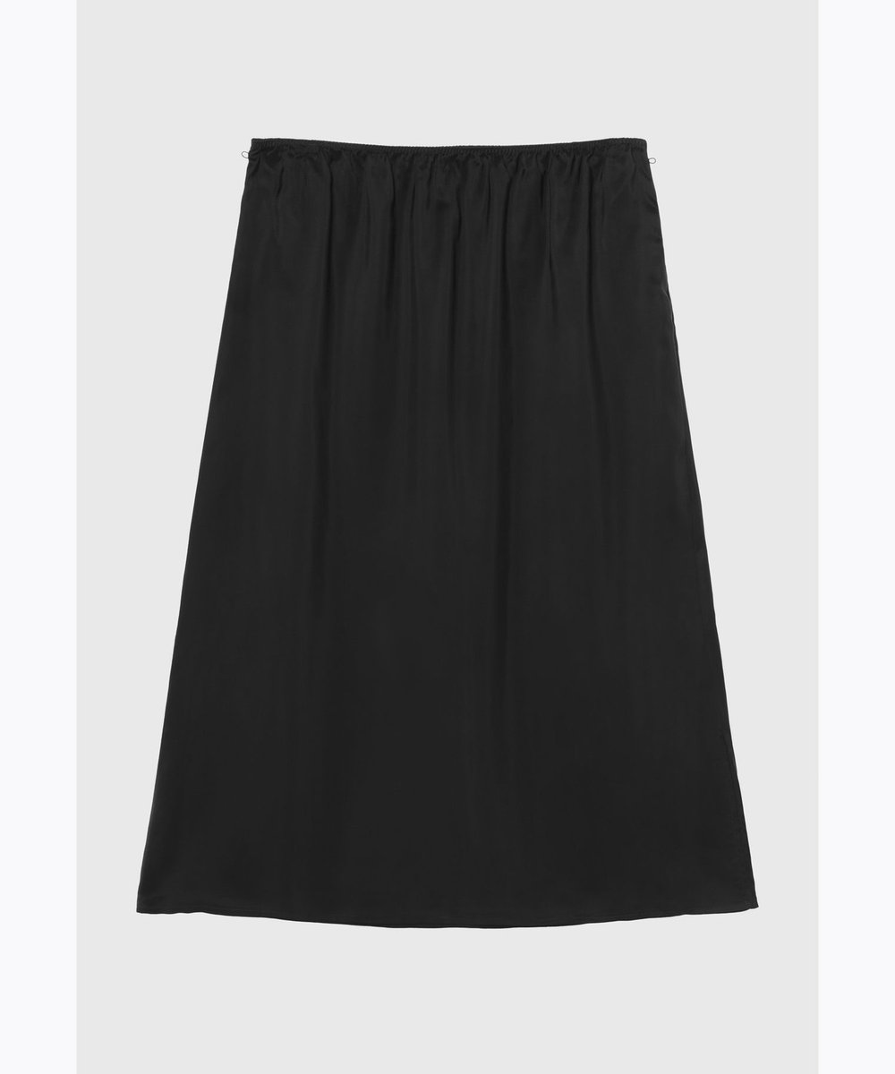 DÉPAREILLÉ ORGANDY TIERED PLEATS SKIRT / オーガンジーティアードプリーツスカート ブラック
