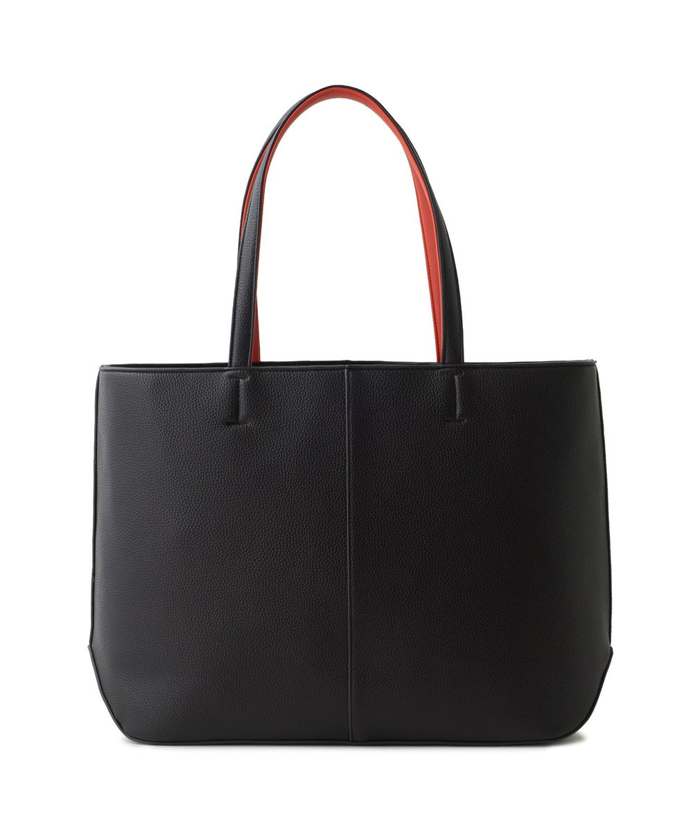 MEN'S BIGI 配色ハンドル トートバッグ ブラウン