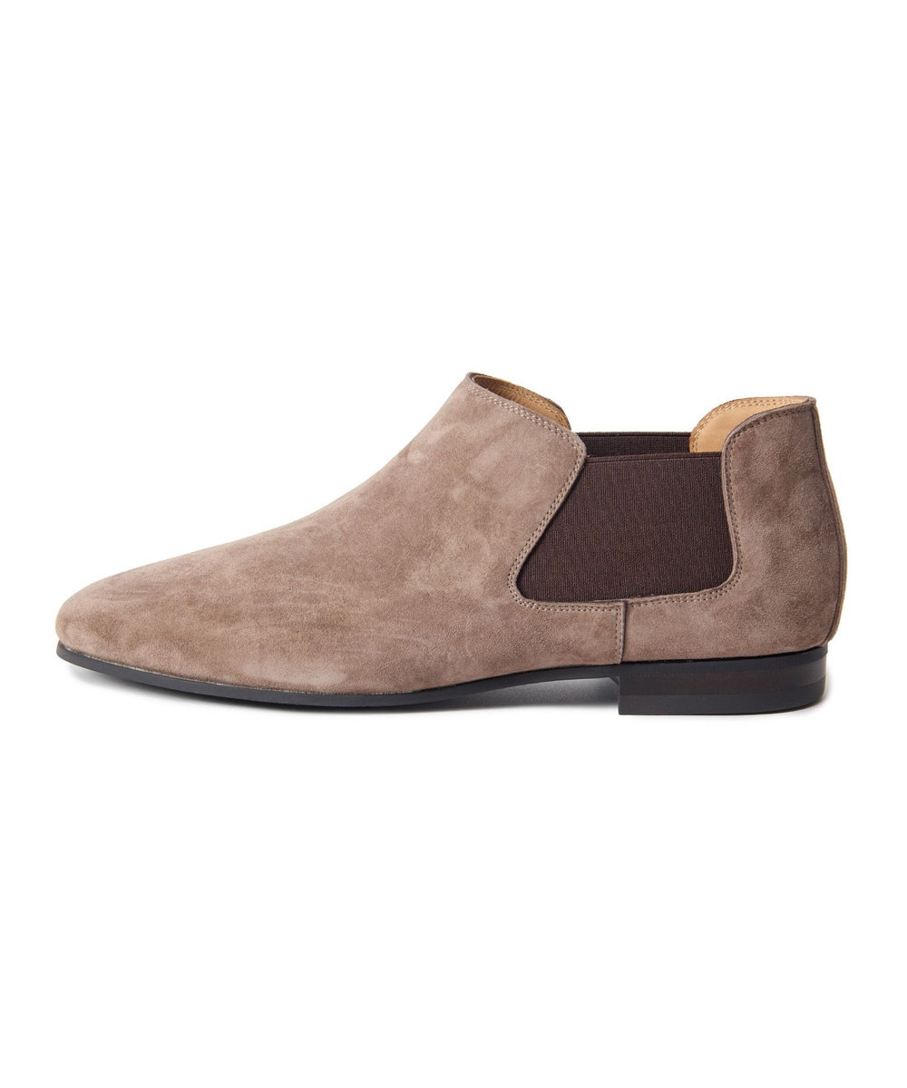 MEN'S BIGI 山羊皮サイドゴアブーツ ベージュ