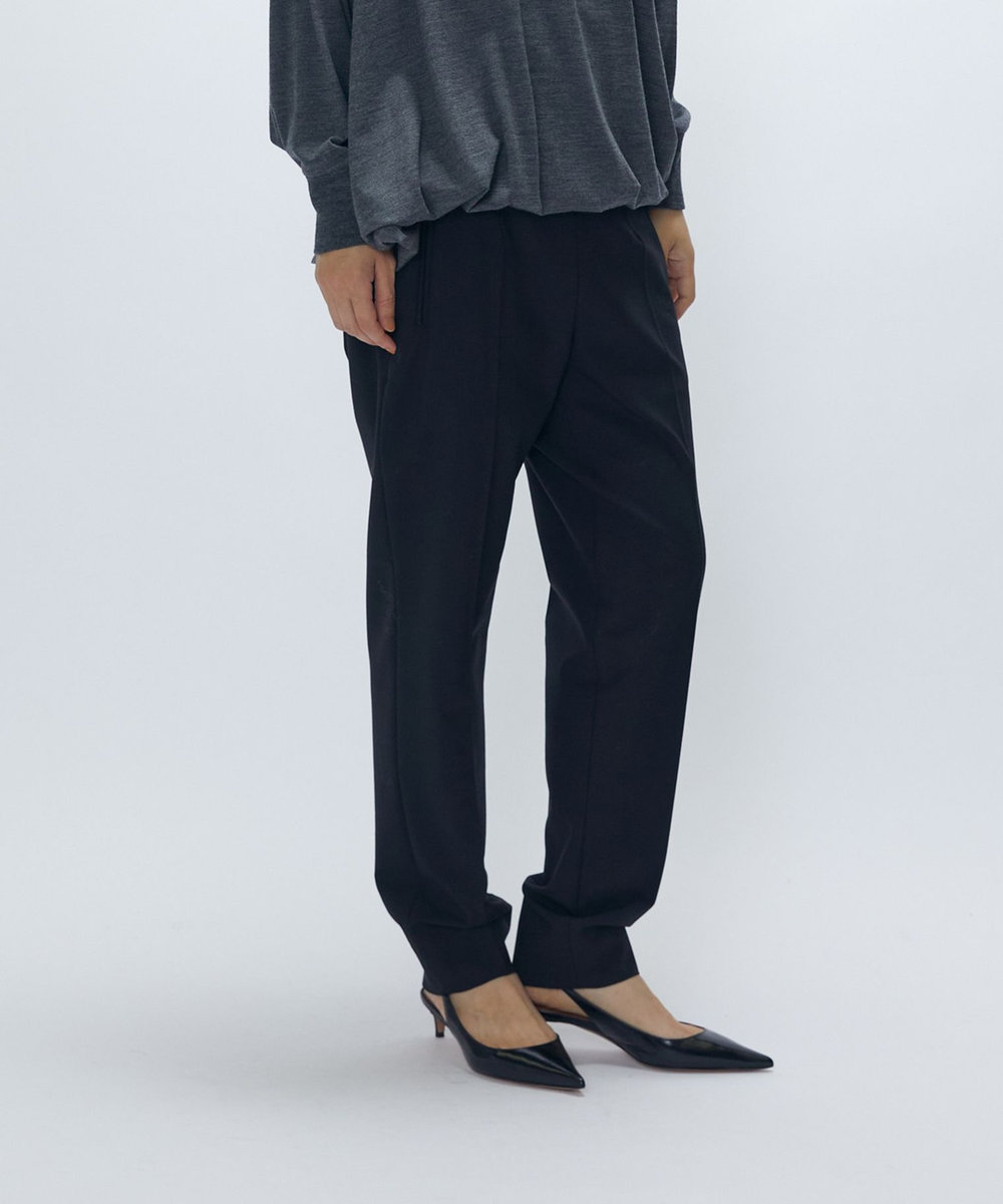 1er Arrondissement ウールトロスティックパンツ ブラック