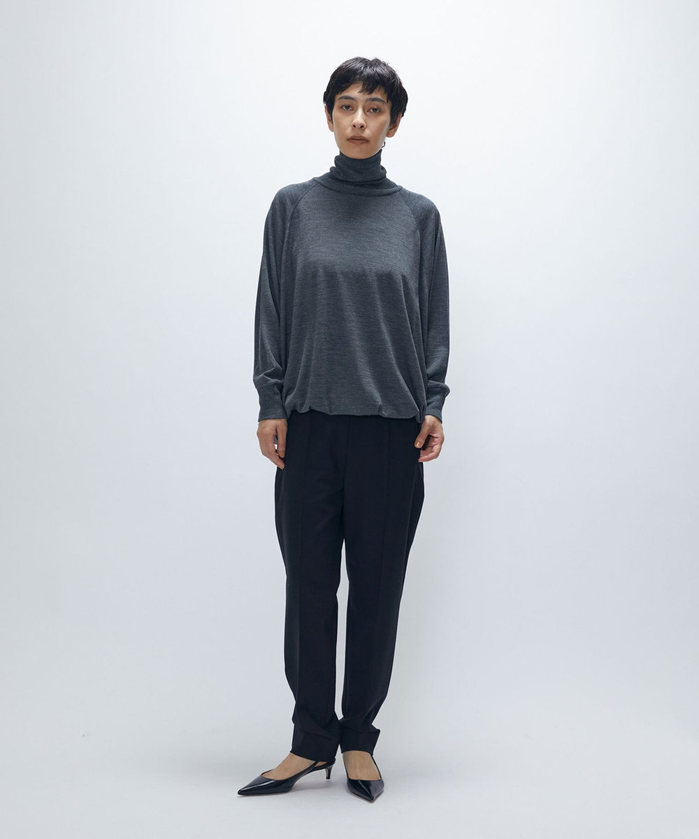 1er Arrondissement ウールトロスティックパンツ ブラック