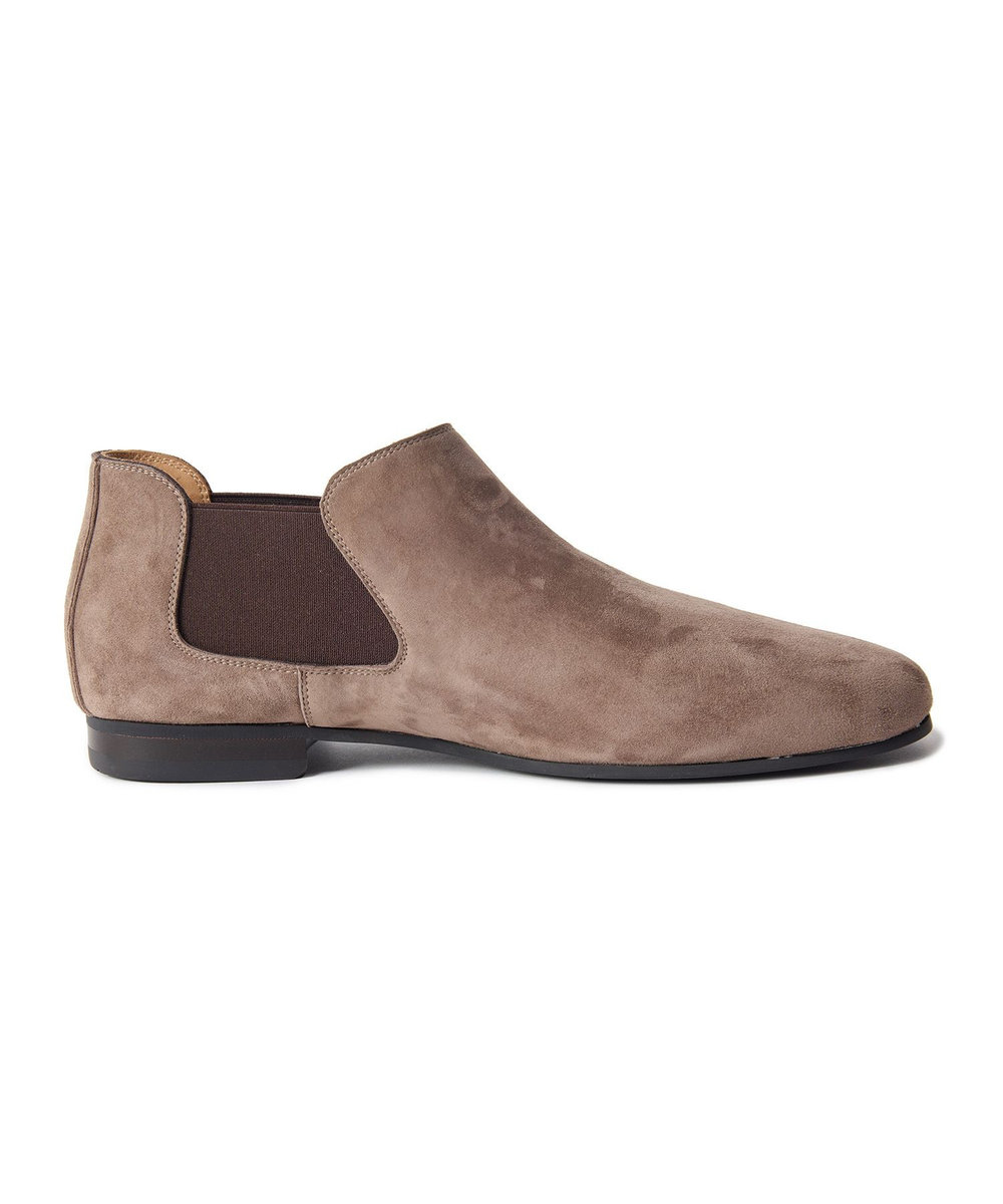 MEN'S BIGI 山羊皮サイドゴアブーツ ベージュ