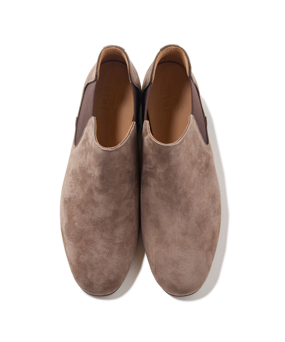 MEN'S BIGI 山羊皮サイドゴアブーツ ベージュ