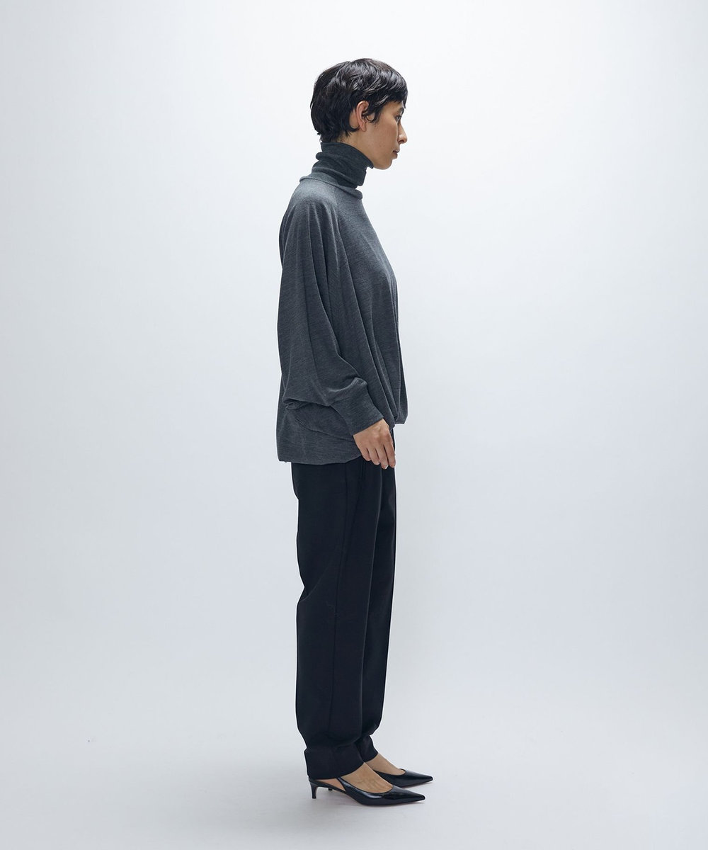 1er Arrondissement ウールトロスティックパンツ ブラック