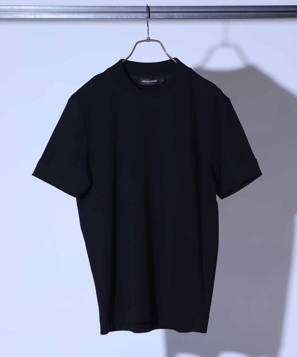 UNION STATION シルケットスムースクルーネックテーラーTシャツ ブラック