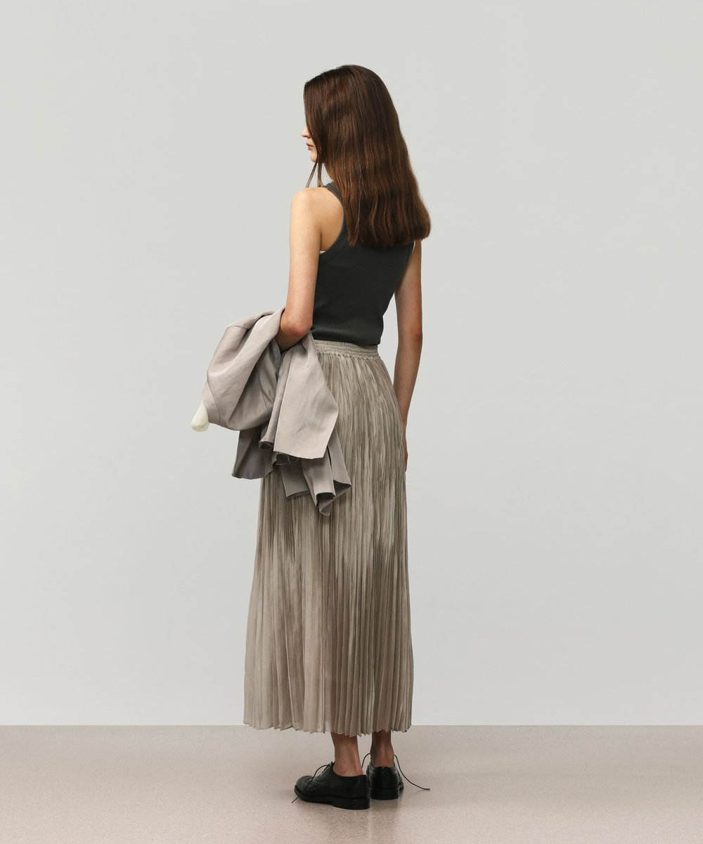 DÉPAREILLÉ ORGANIC COTTON RIB TANK TOP / オーガニックコットンリブタンクトップ チャコールグレー