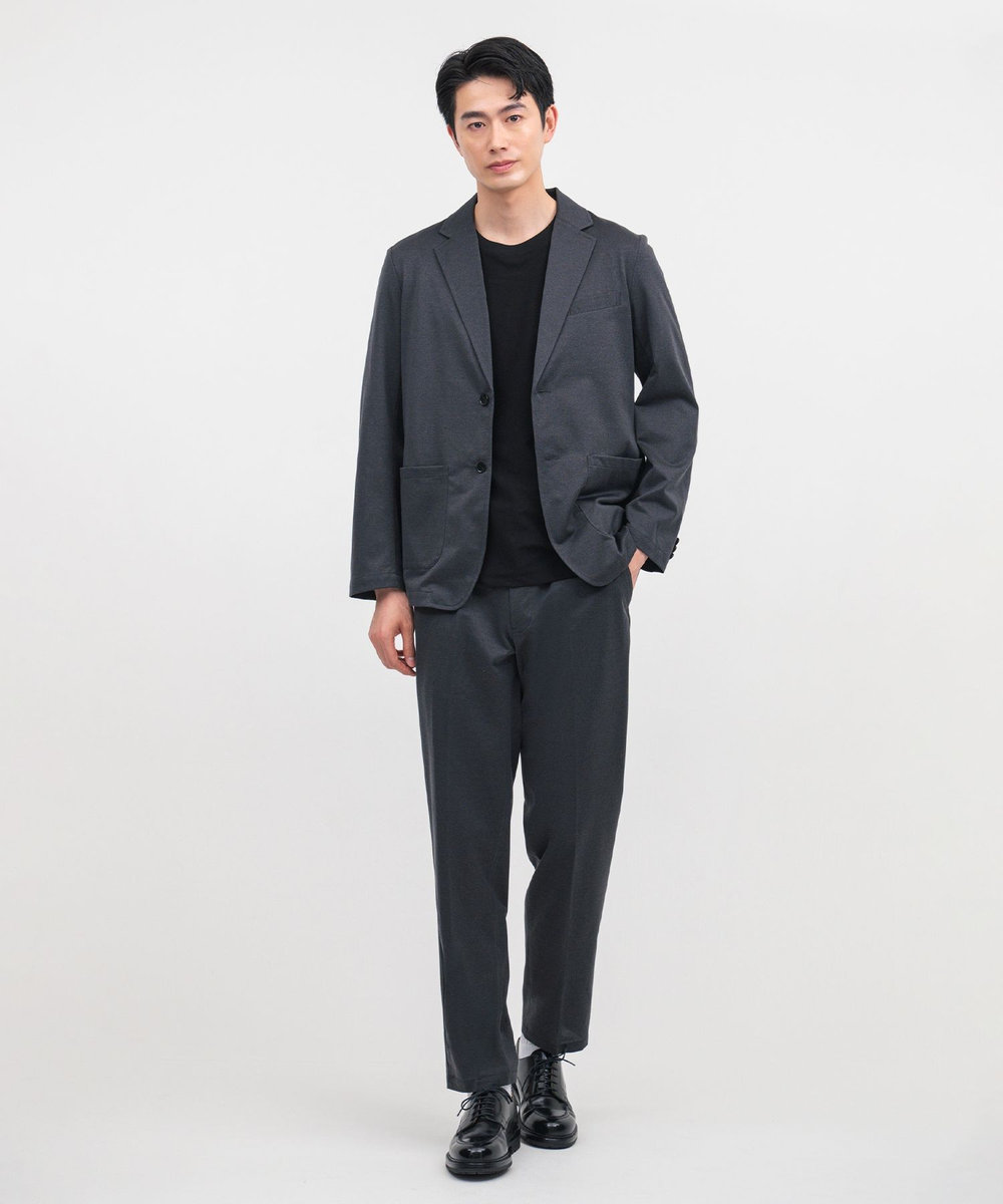 MEN'S BIGI Begin6月号掲載【COVEROSS W/カバロスダブル】別注 リカバリー半袖Tシャツ＜接触冷感/UVカット/遮熱/抗酸化作用＞ ブラック