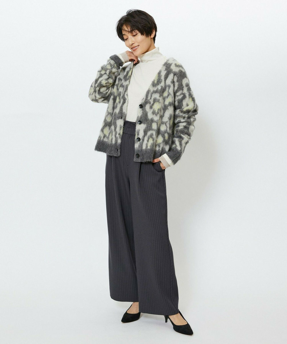 feerique feerique シャギーJQカーディガン ブラック