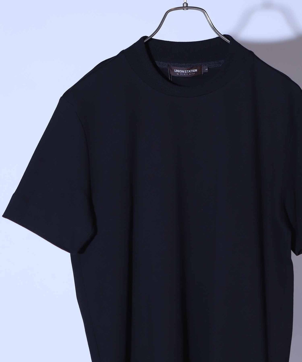 UNION STATION シルケットスムースクルーネックテーラーTシャツ ブラック