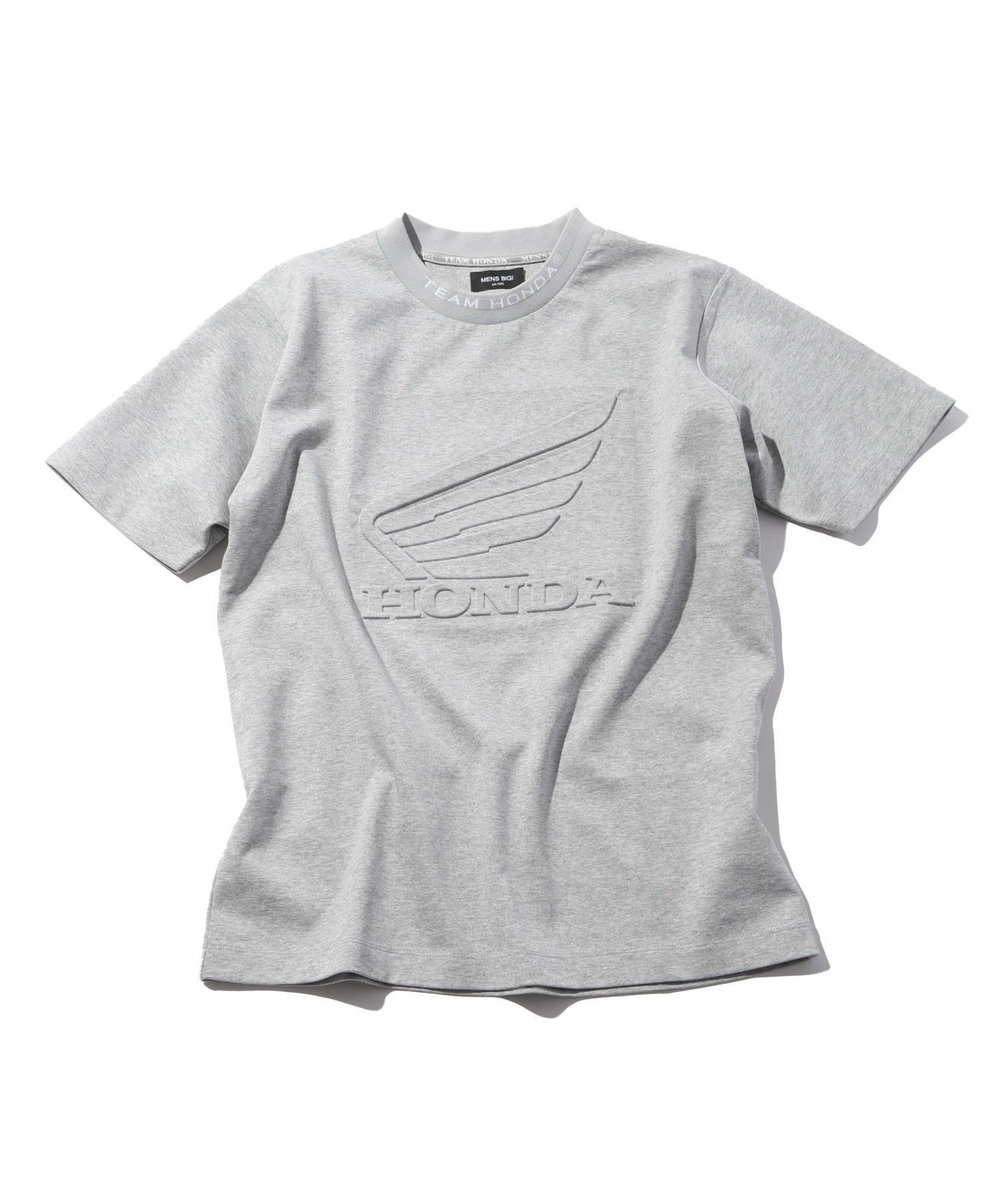 MEN'S BIGI 【HONDA / ホンダ】別注 バイクエンブレムTEE グレー