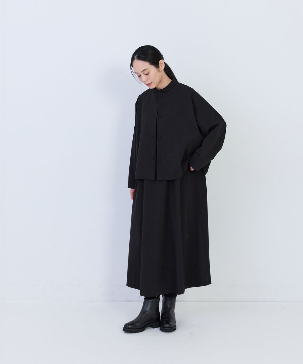 congés payés ADIEU TRISTESSE ランドカラーショートジャケット ブラック