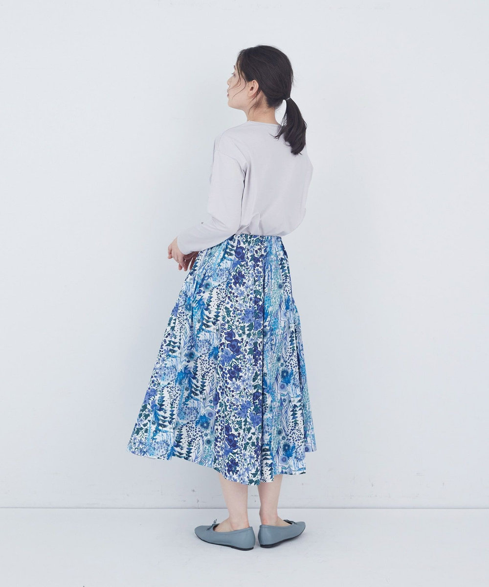 ADIEU TRISTESSE リバティプリントパッチワークスカート ブルー系その他
