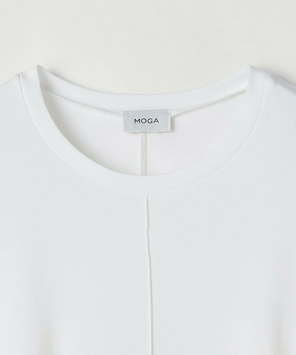 MOGA Lサイズ（大きいサイズ） 【大きいサイズ】フレスカスライスドルマンスリーブTシャツ オフホワイト