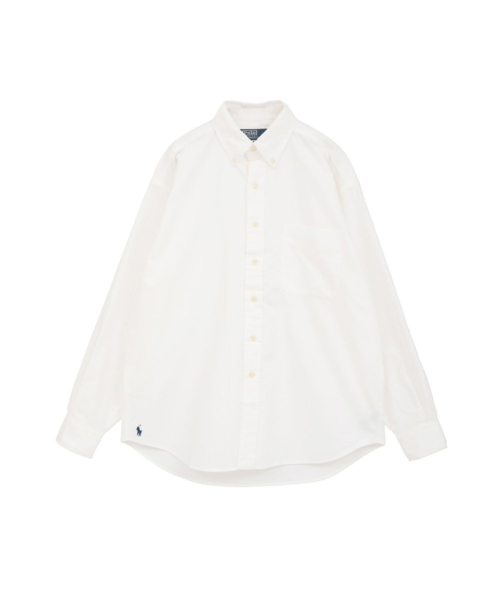 1er Arrondissement ＜POLO RALPH LAUREN（ポロ ラルフ ローレン）＞ビッグフィットボタンダウンシャツ ホワイト