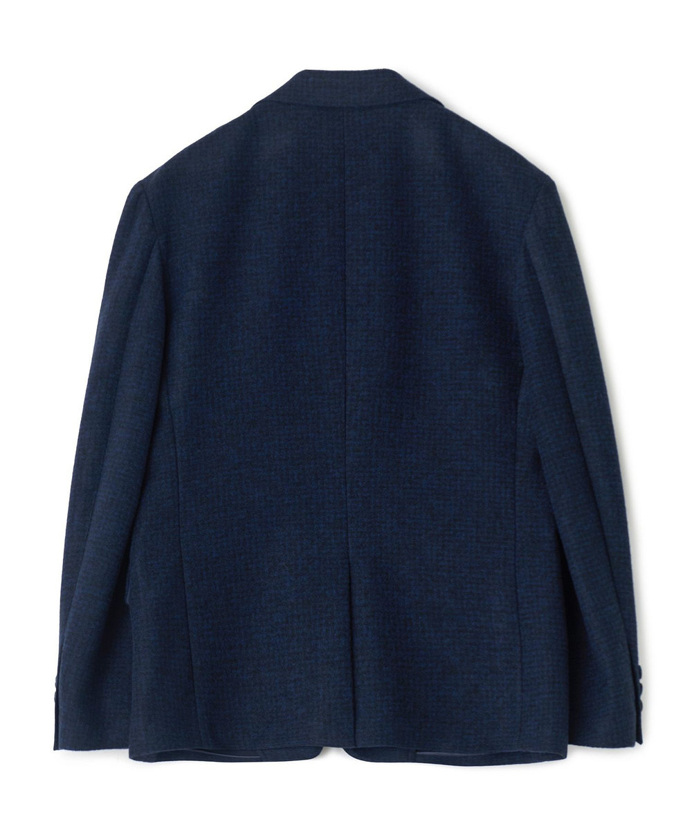 MEN'S BIGI Lanificio Romaウールジャージライクジャケット ネイビー