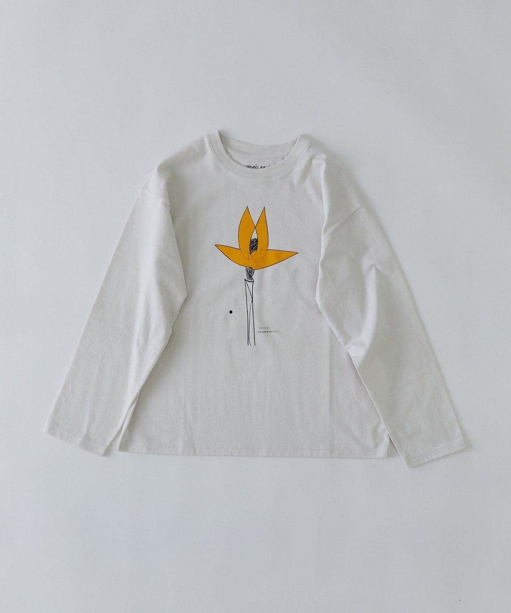 congés payés ADIEU TRISTESSE ichiro yamaguchi.長袖Tシャツ ライトグレー