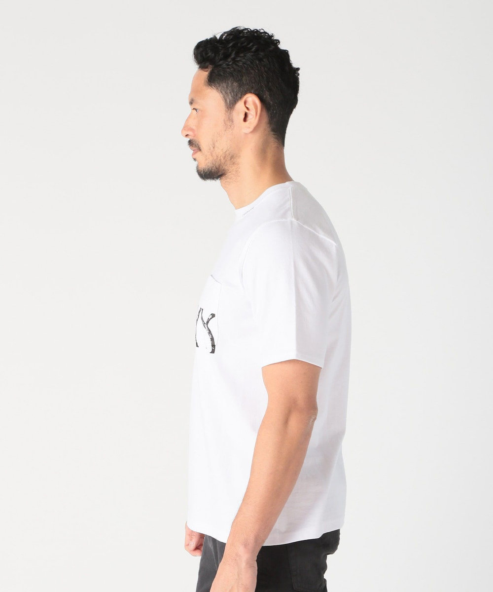 MEN'S BIGI 【YANUK/ヤヌーク】別注 プリント＆刺繍TEE ホワイト