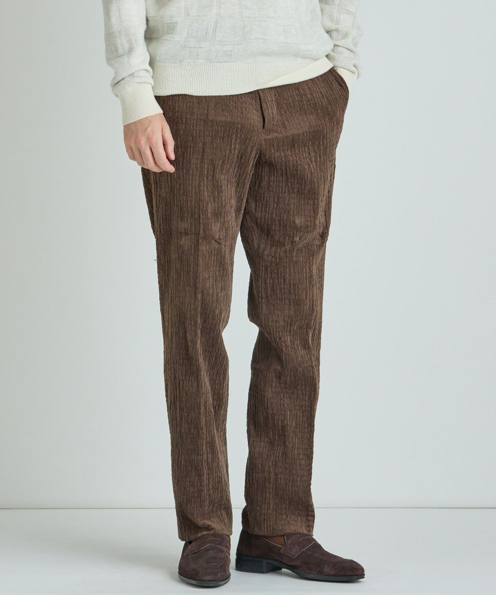 MEN'S BIGI シャーリングコーデュロイパンツ＜ストレッチ＞ ブラウン