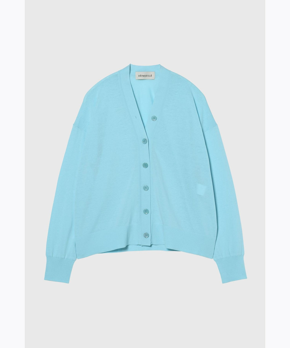 DÉPAREILLÉ COTTON V NECK CARDIGAN / コットンVネックカーディガン ミント