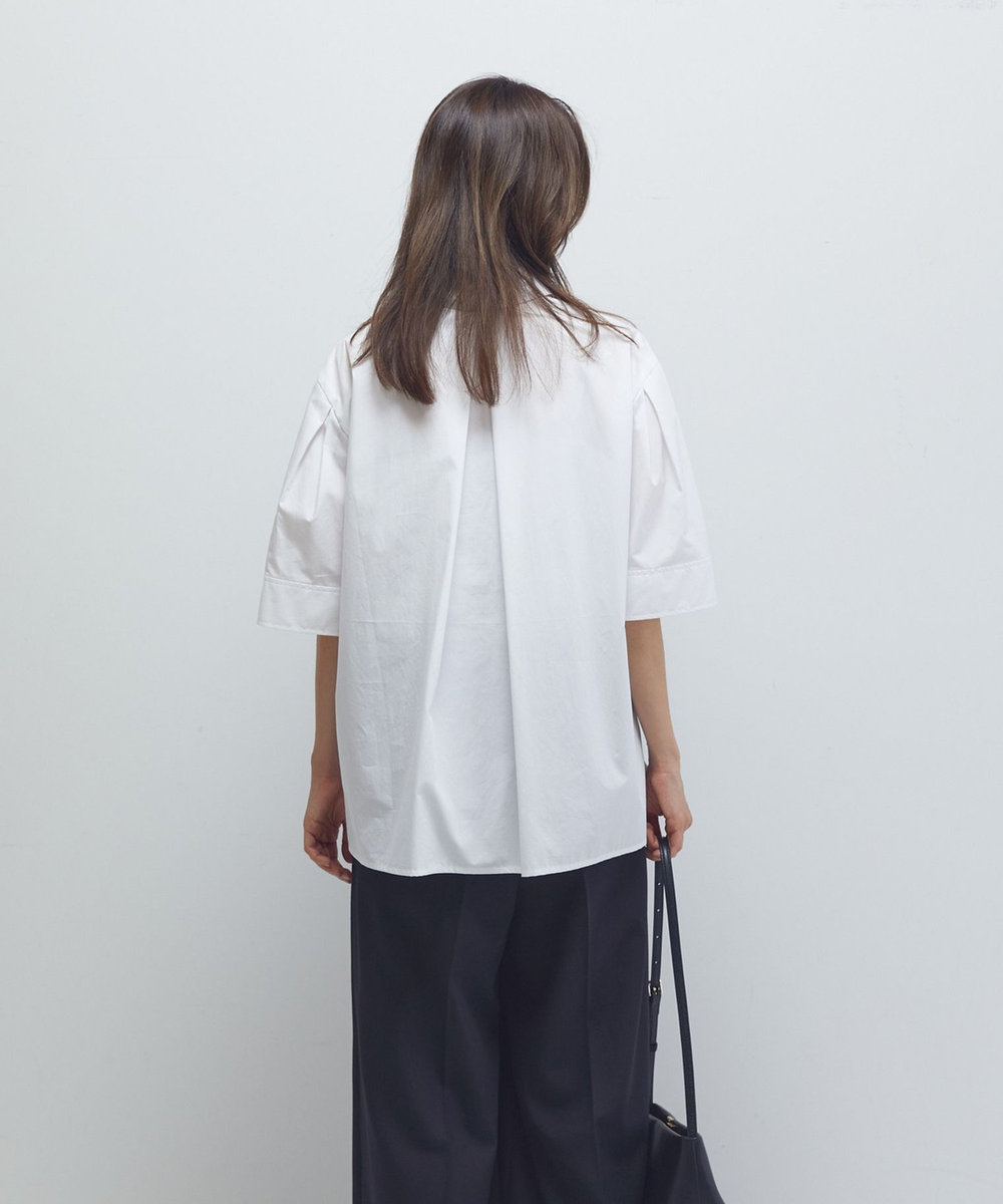 1er Arrondissement フォルムスリーブシャツ オフホワイト