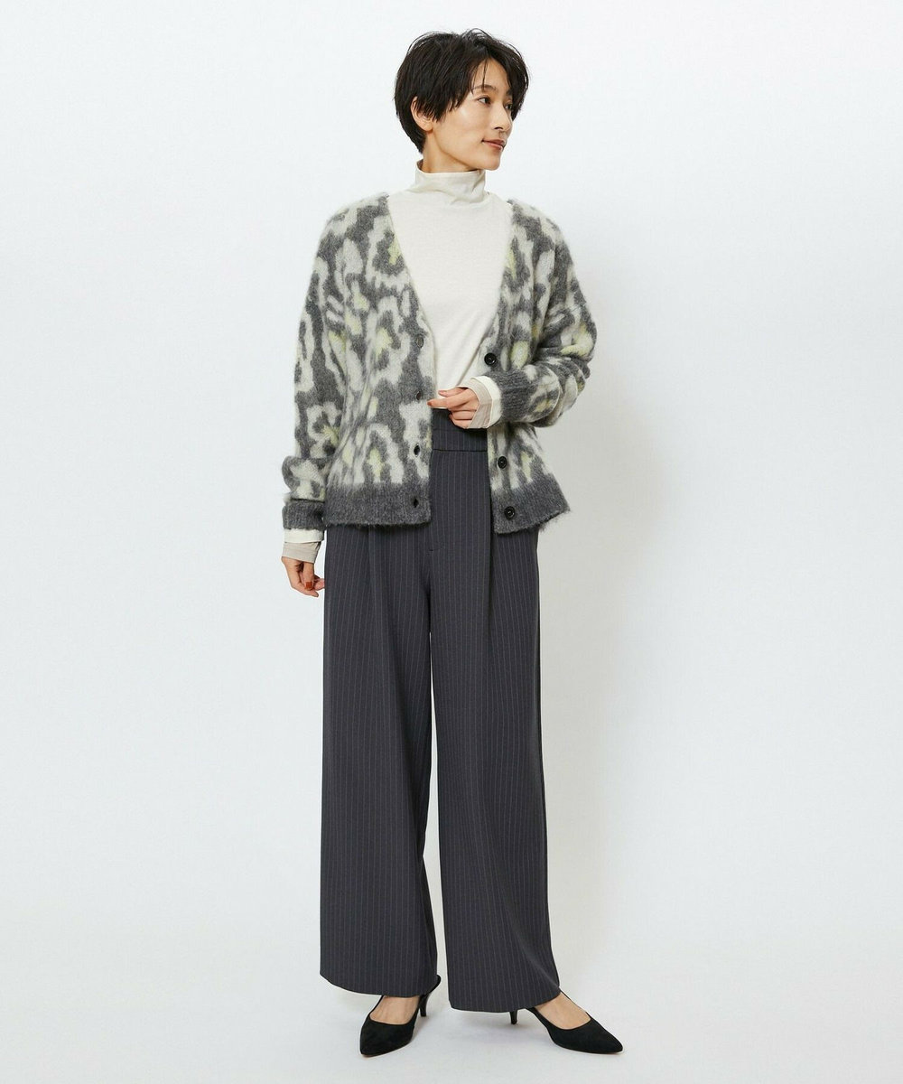 feerique feerique シャギーJQカーディガン ブラック