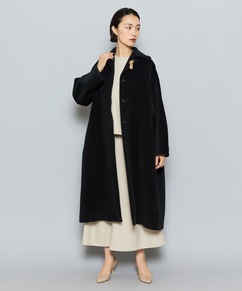 L'EQUIPE COUTURIER スーリーアルパカウールコート ブラック