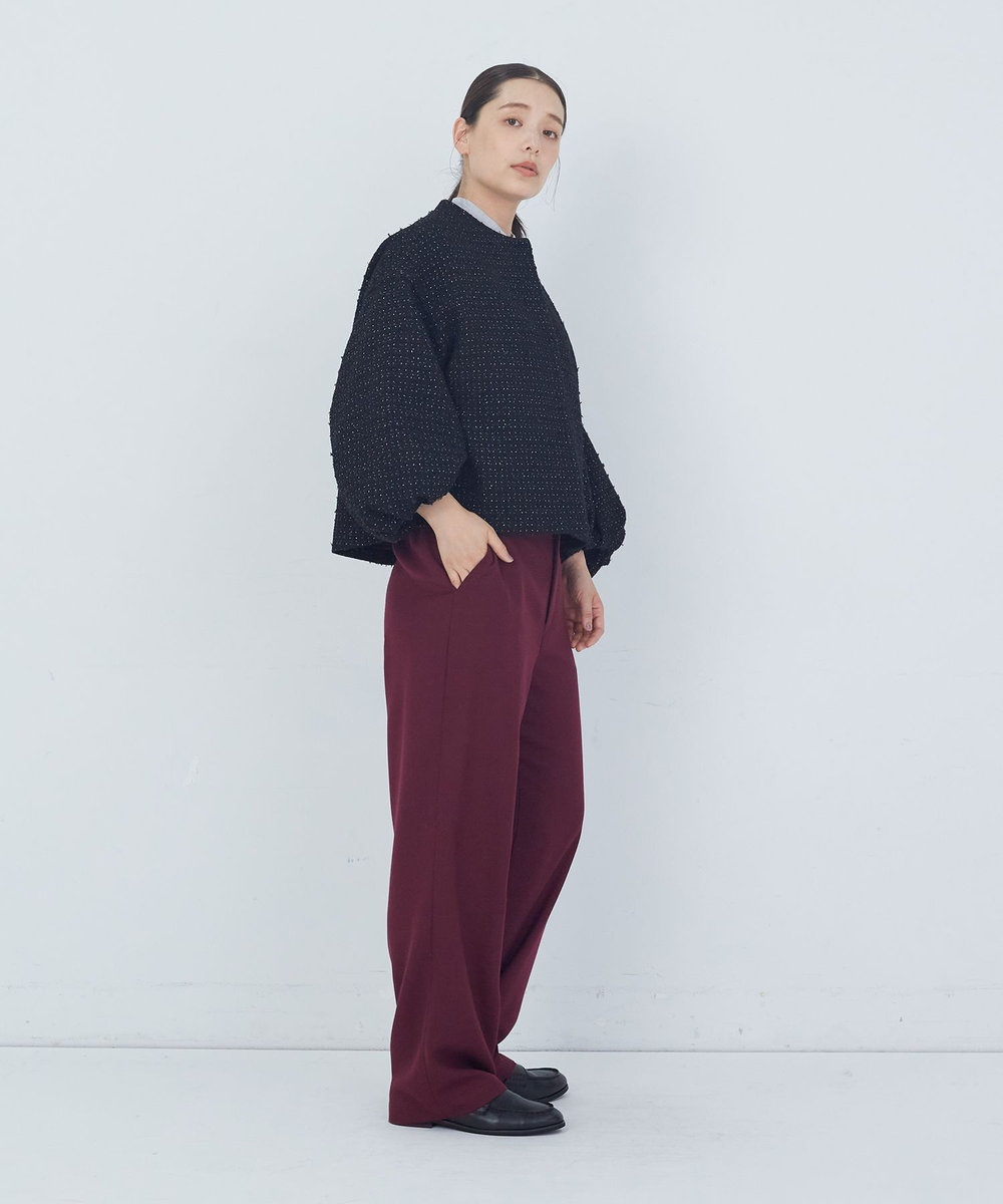 ADIEU TRISTESSE TWビエラパンツ ボルドー