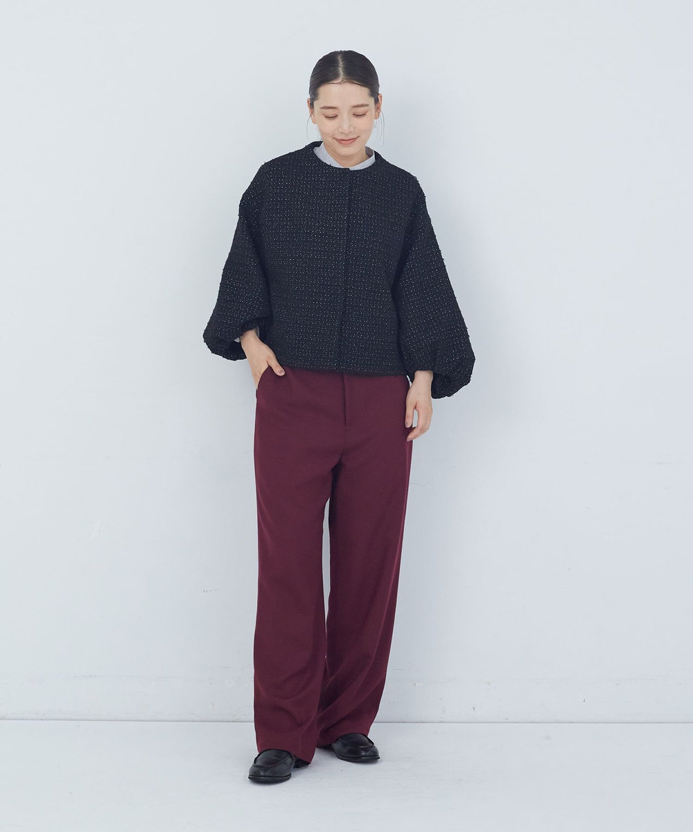 ADIEU TRISTESSE TWビエラパンツ ボルドー