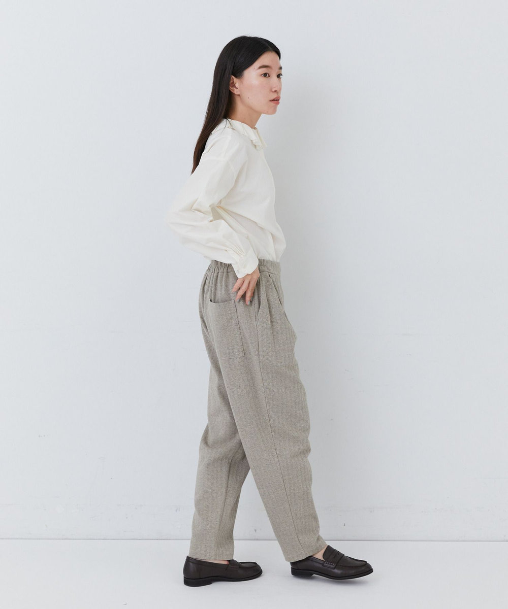 congés payés ADIEU TRISTESSE ポンチタックパンツ ベージュ