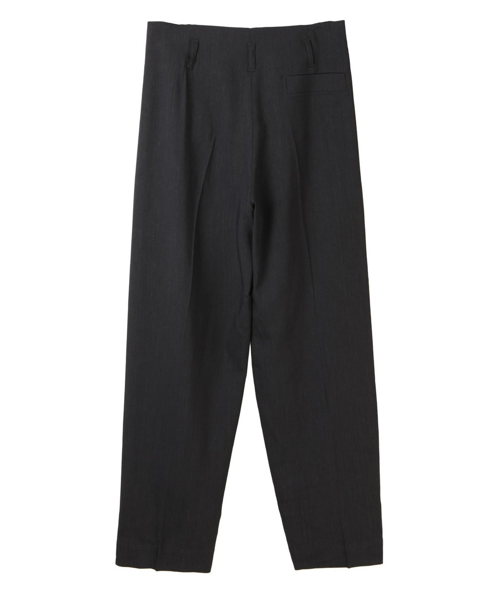 1er Arrondissement ＜TELA (テラ)＞"VARCO" レーヨンリネンハイウエストパンツ ブラック