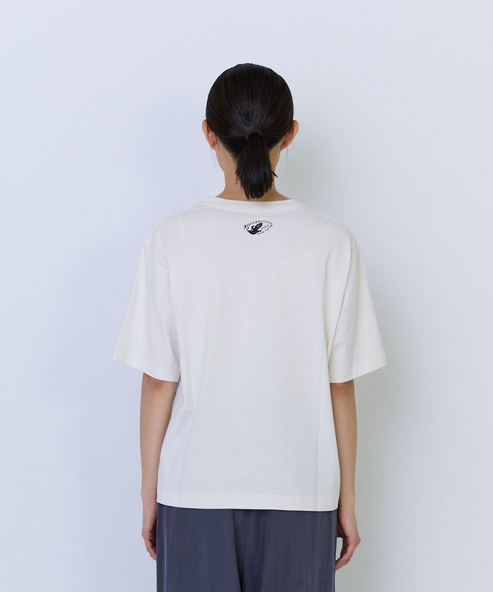 ADIEU TRISTESSE 杉本さなえさん コラボTシャツ アイボリー