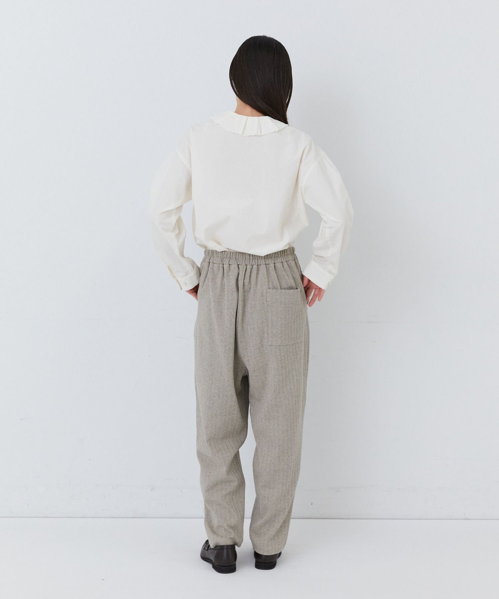 congés payés ADIEU TRISTESSE ポンチタックパンツ ベージュ