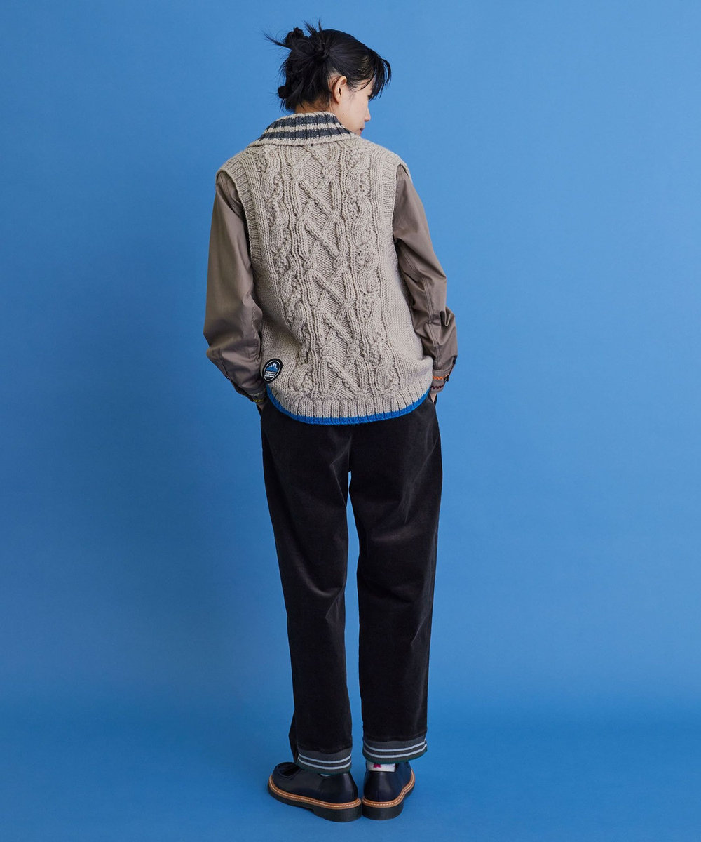 FRAPBOIS HCK×FRAPBOIS カーディガン グレイッシュベージュ