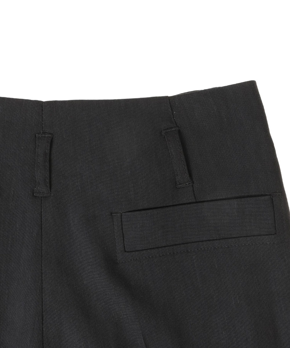 1er Arrondissement ＜TELA (テラ)＞"VARCO" レーヨンリネンハイウエストパンツ ブラック