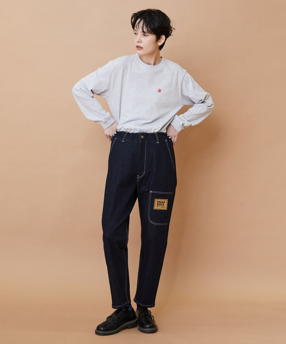 FRAPBOIS ムーブデニム パンツ ネイビー