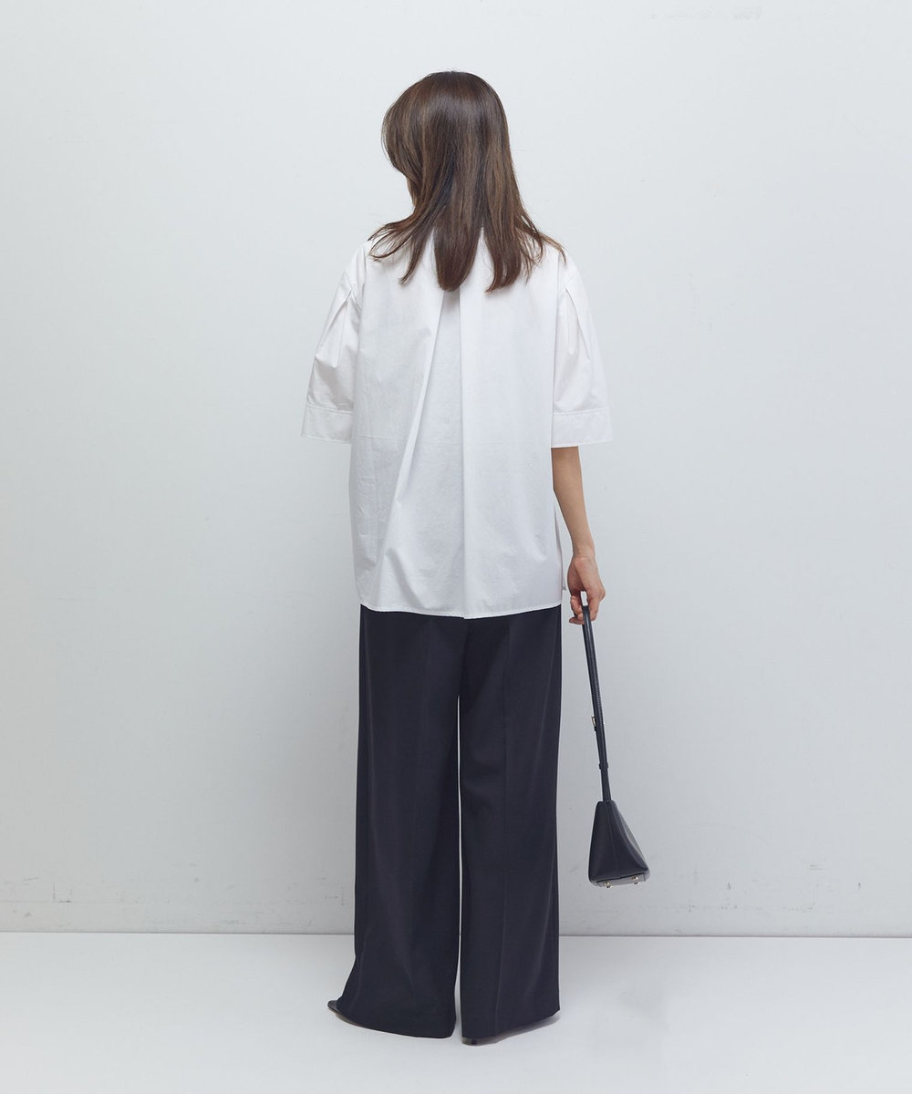 1er Arrondissement フォルムスリーブシャツ オフホワイト