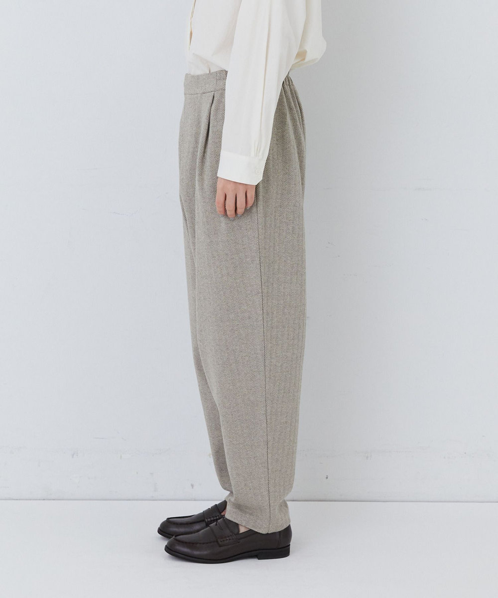 congés payés ADIEU TRISTESSE ポンチタックパンツ ベージュ