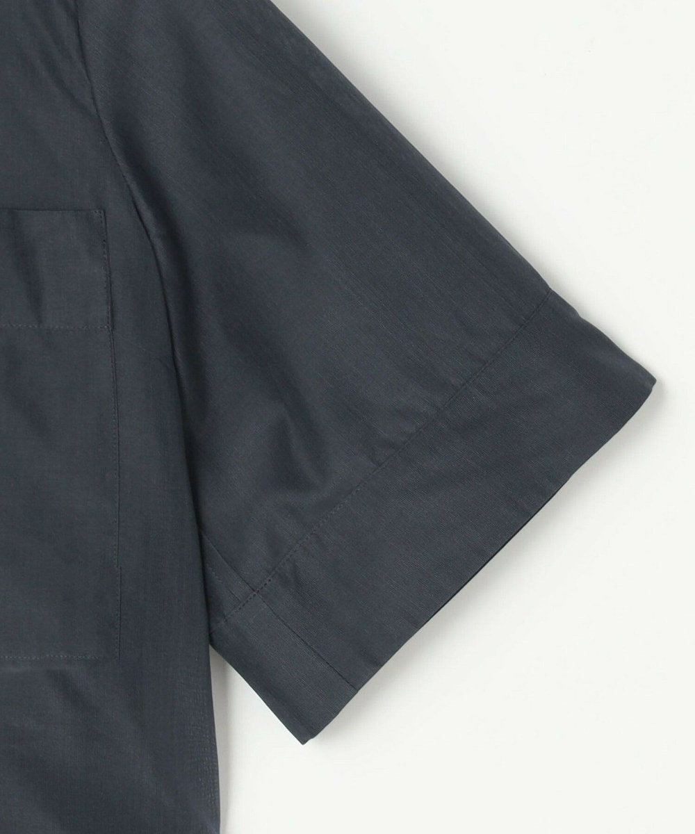 L'EQUIPE COUTURIER C/SEオーガンジーノーカラージャケット ネイビー