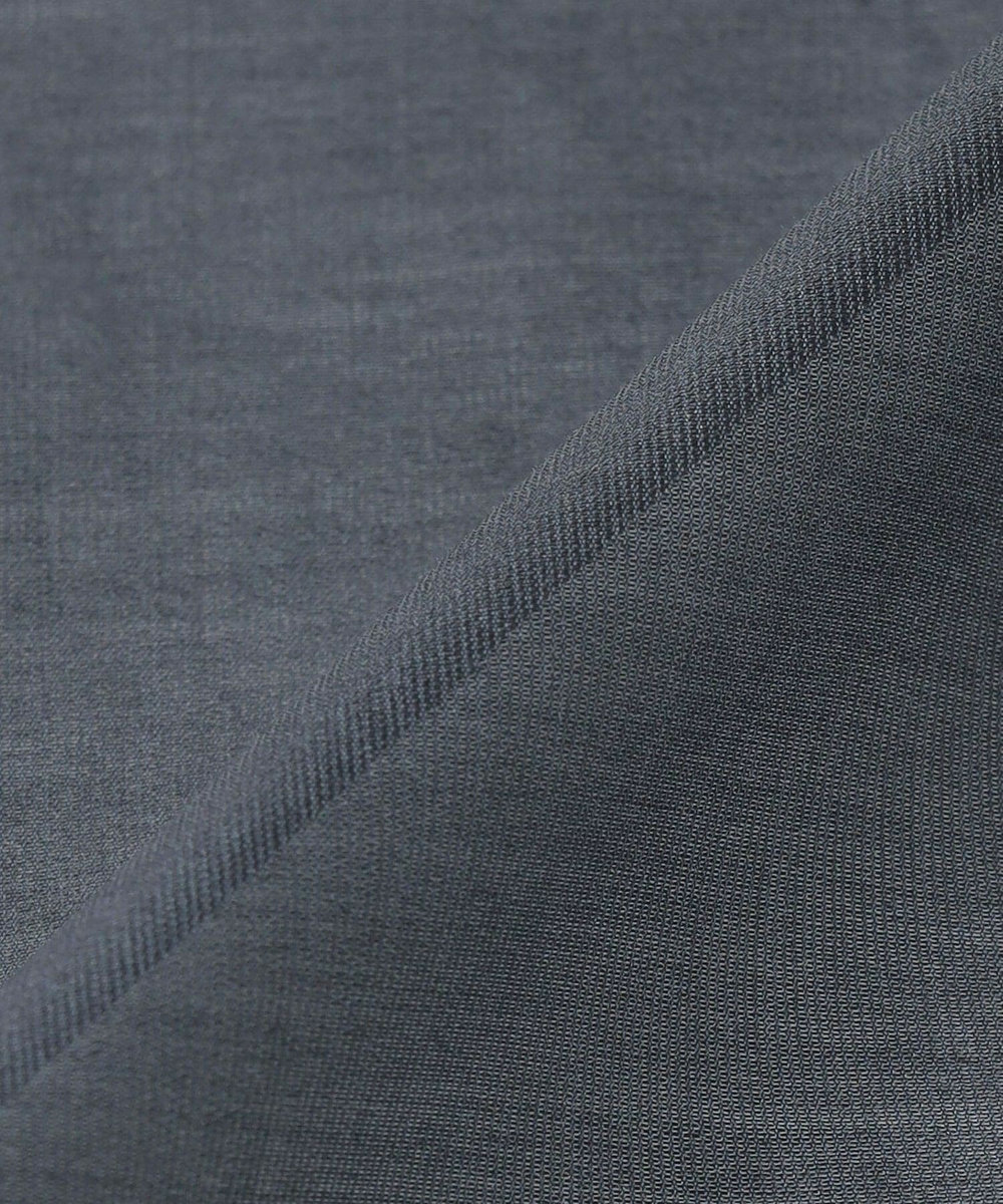 L'EQUIPE COUTURIER C/SEオーガンジーノーカラージャケット ネイビー