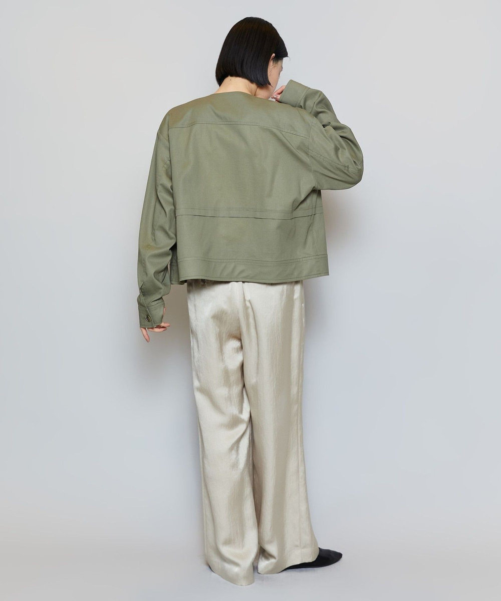 MOGA クレープサテンワイドパンツ ベージュ