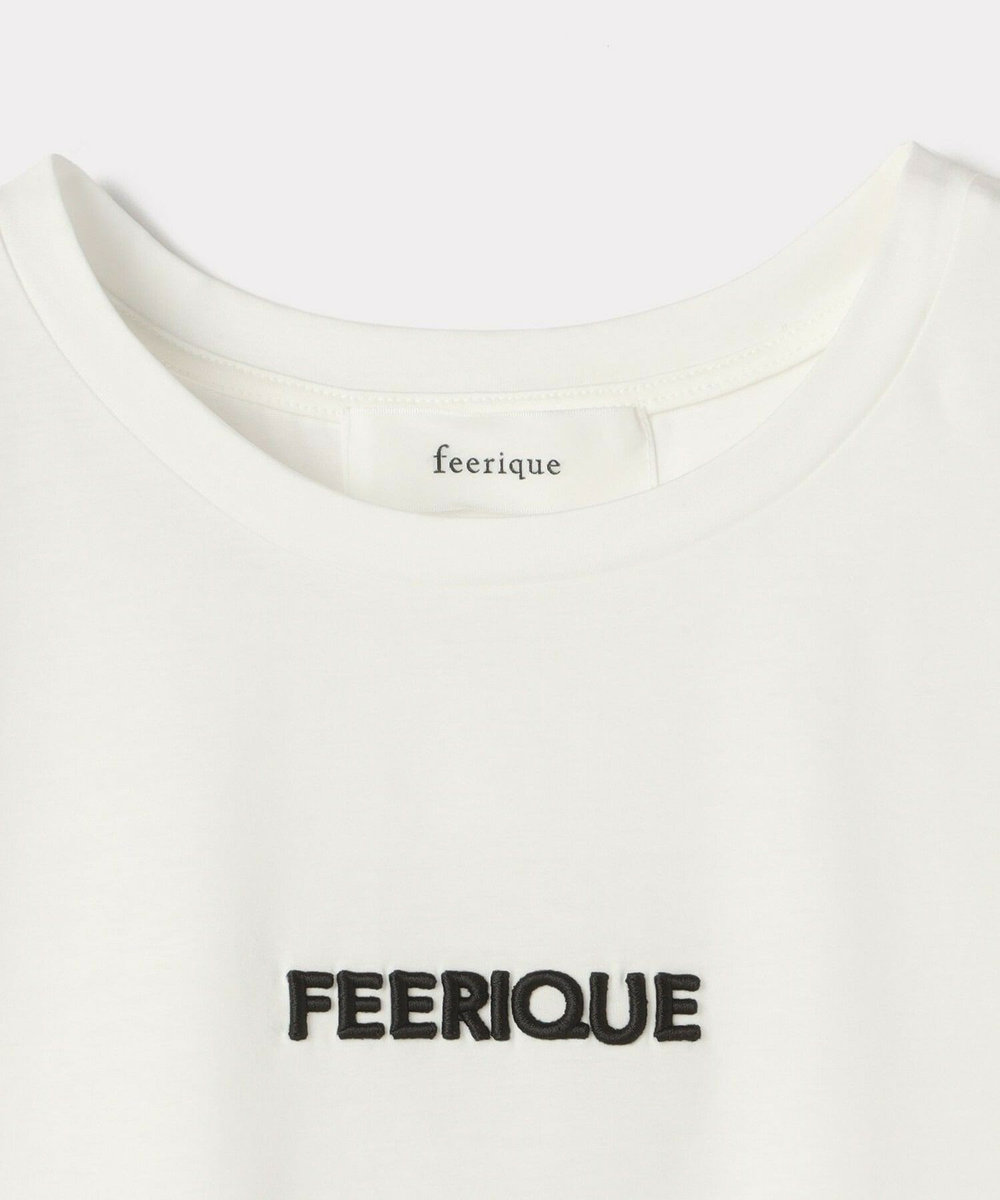 feerique Lサイズ（大きいサイズ） 【大きいサイズ】feerique　コンパクトローレル天竺プルオーバー ホワイト