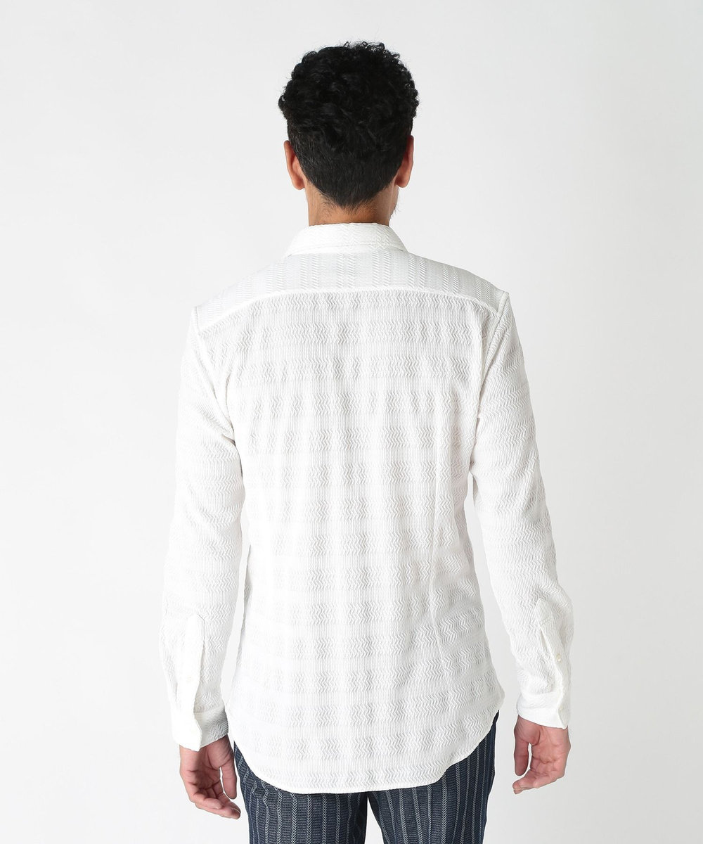 MEN'S BIGI ショートポイントカラージャージシャツ ホワイト